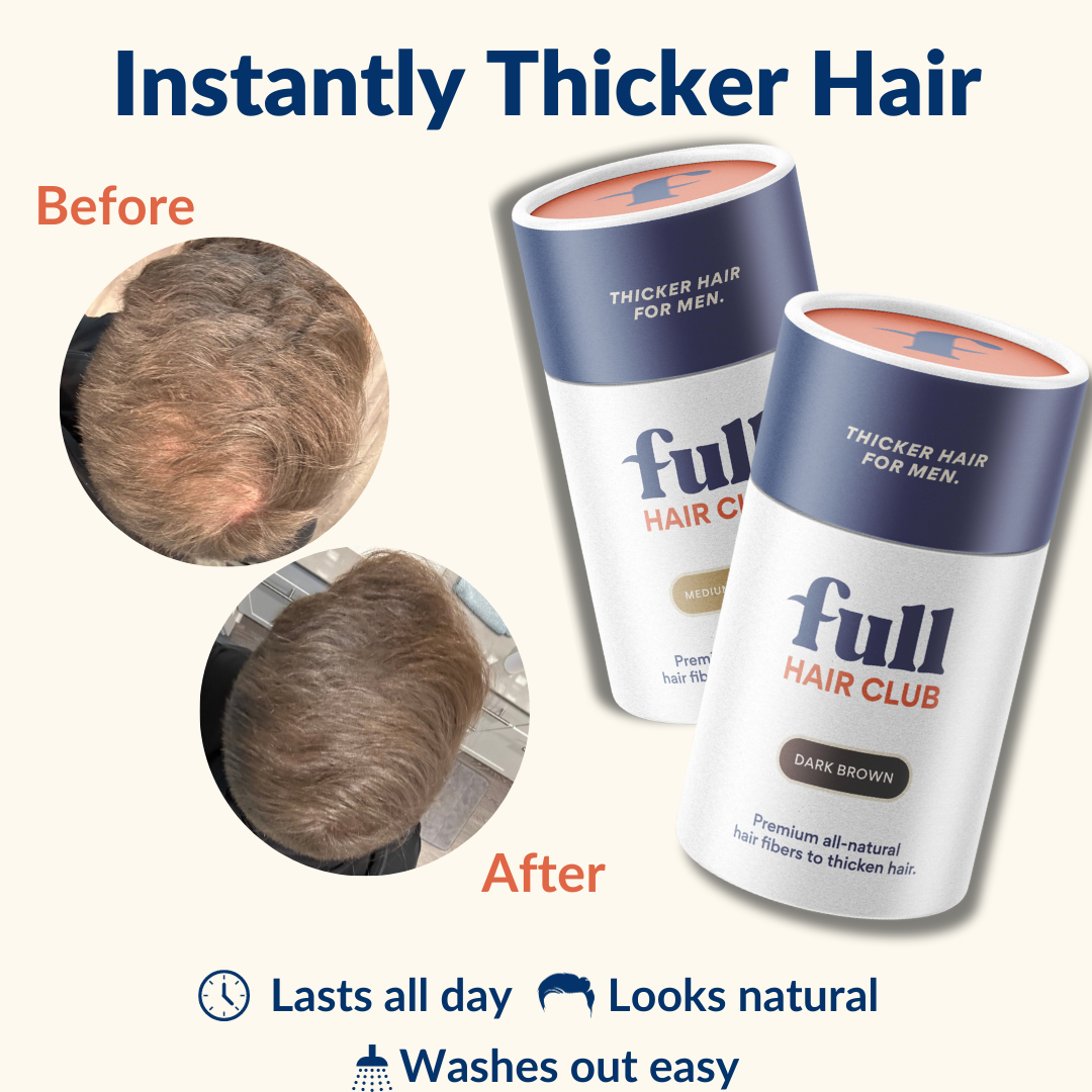 Instantly Thicker Hair | Lasts all day | Looks Natural | Washes out easy | Before & After